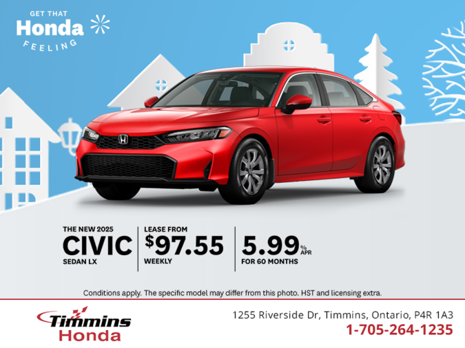 Get the 2025 Honda Civic Sedan!