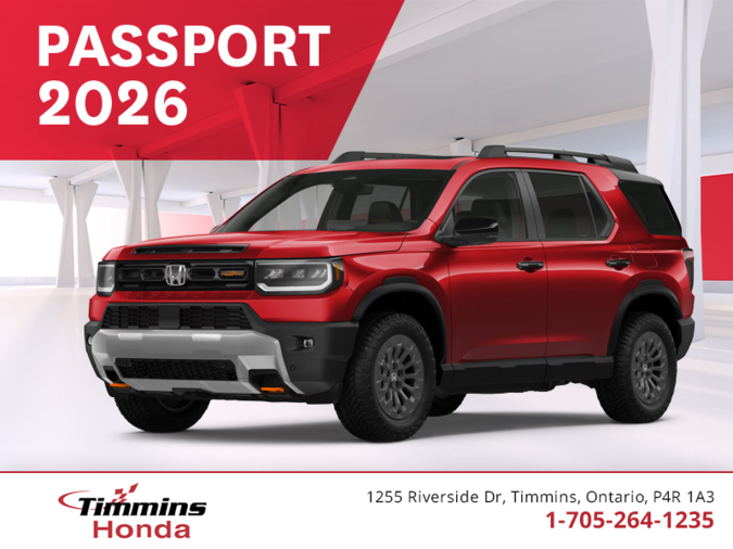 Procurez-vous le Honda Passport 2026!