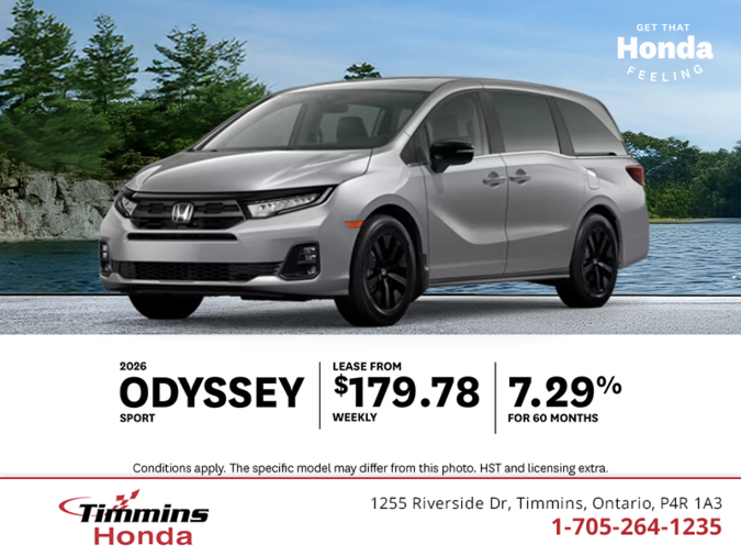 Get the 2026 Honda Odyssey!