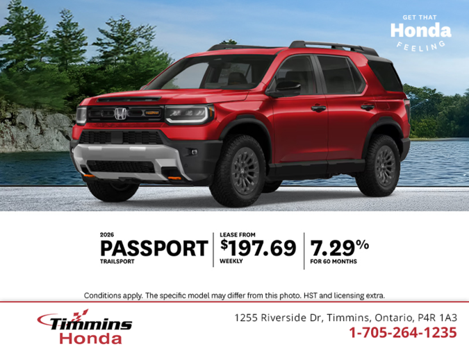 Get the 2026 Honda Passport!