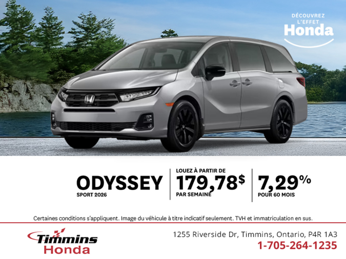 Procurez-vous le Honda Odyssey 2026 !