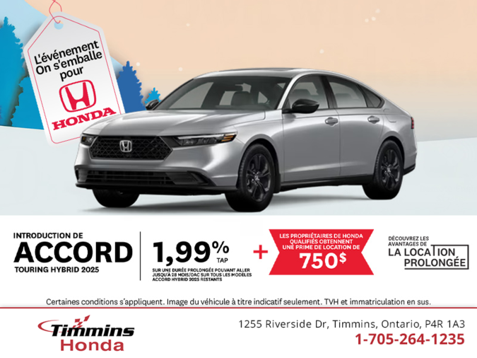 Obtenez le Honda Accord 2025 !