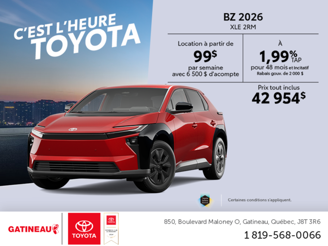 Toyota bZ 2026