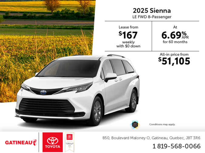 2025 Toyota Sienna Hybrid