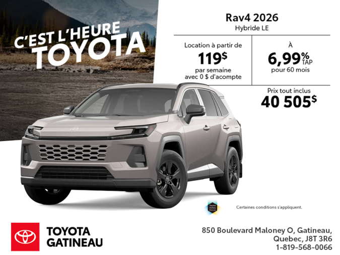 Toyota RAV4 Hybride 2026