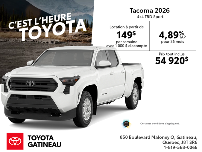 Toyota Tacoma 2026