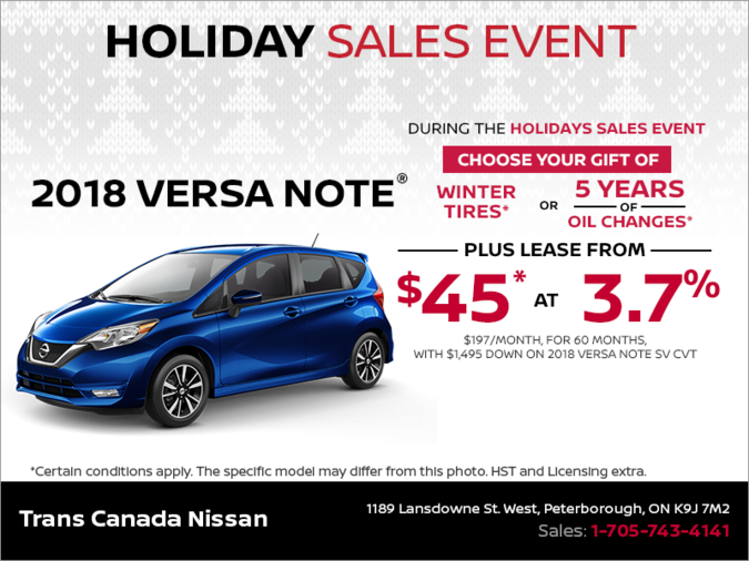 Get the 2018 Nissan Versa Note Today!