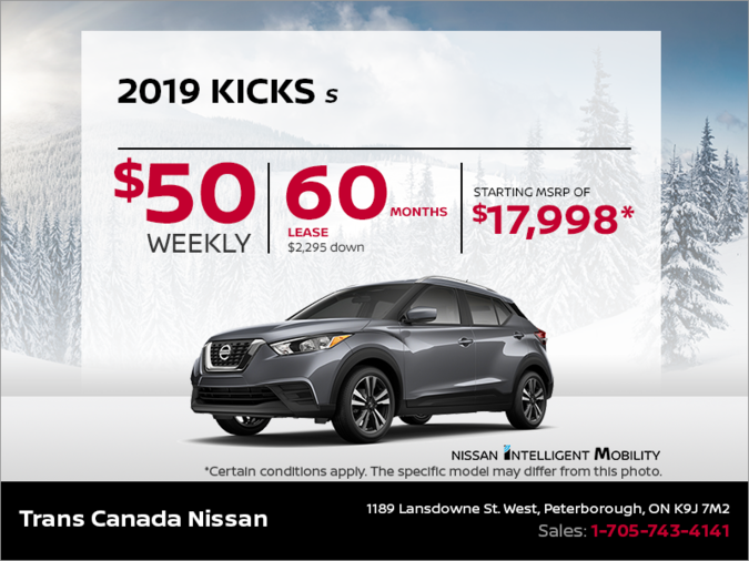 Get the 2019 Kicks Today!