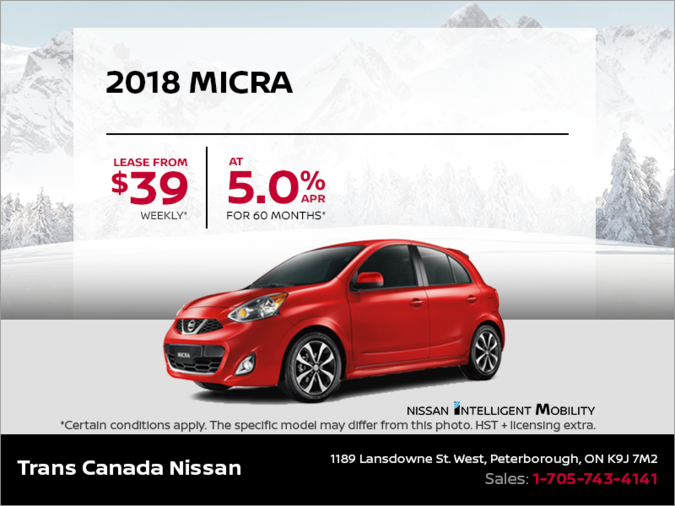 Get the 2018 Micra Today!