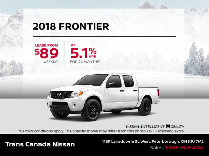 Get the 2018 Nissan Frontier Today!