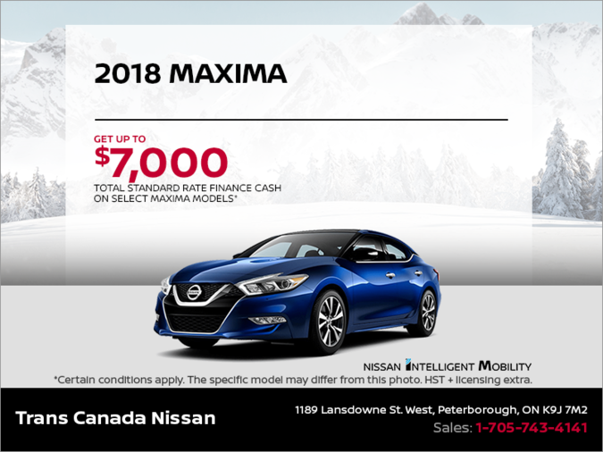 Get the 2018 Nissan Maxima Today!