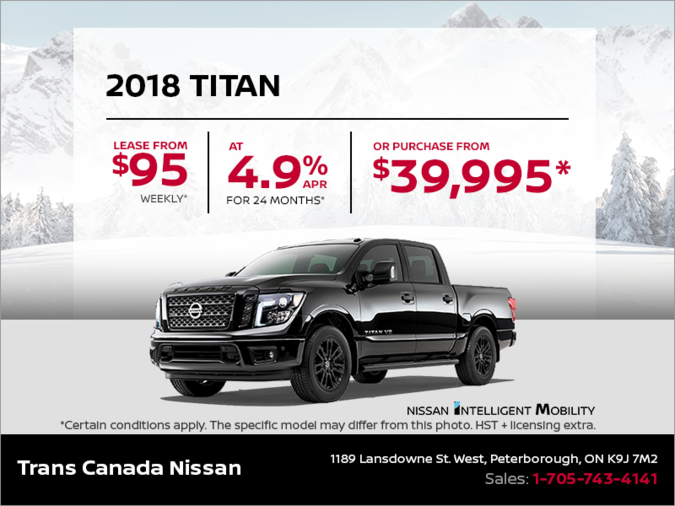 Get the 2018 Nissan Titan Today!