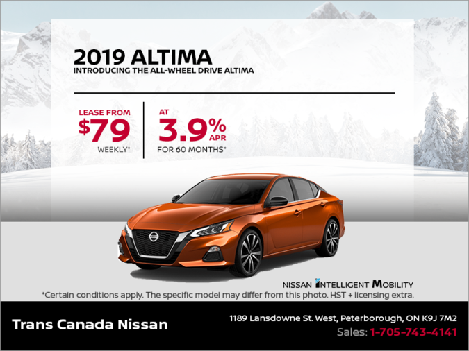 Get the 2019 Nissan Altima Today!