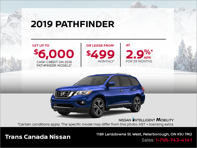 Get the 2019 Nissan Pathfinder Today!