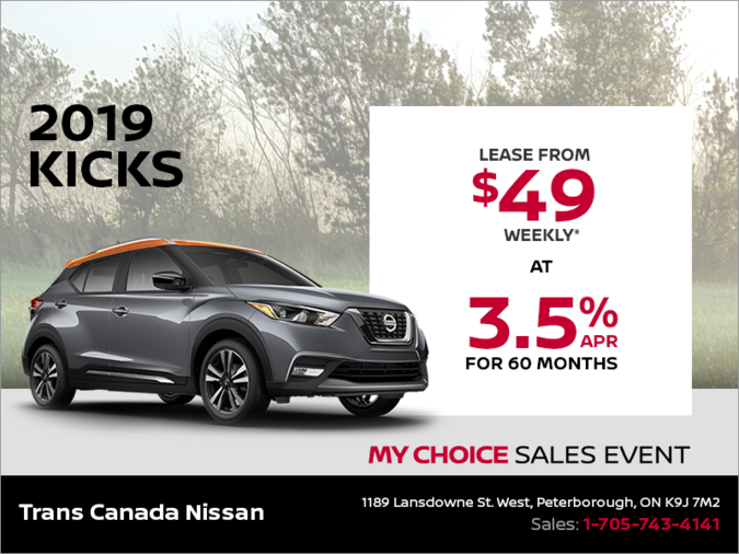 Get the 2019 Nissan Kicks Today!