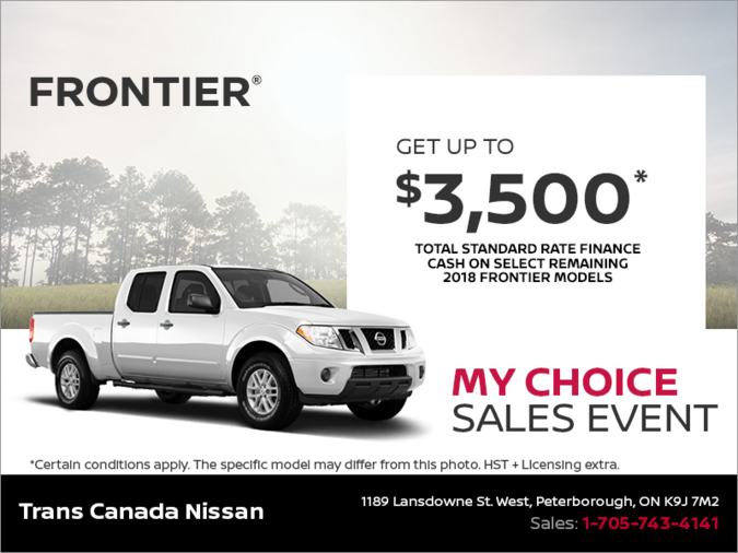 Get the 2018 Nissan Frontier Today!