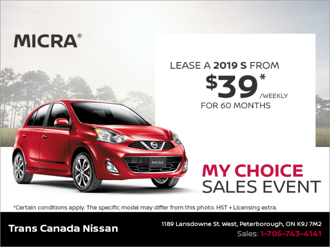 Get the 2019 Micra Today!