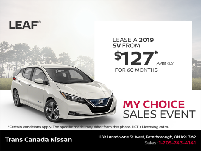 Get the 2019 Nissan Leaf