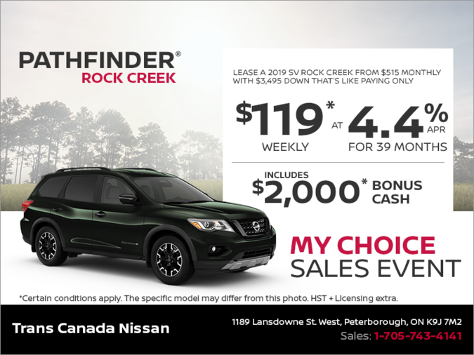 Get the 2019 Nissan Pathfinder Today!