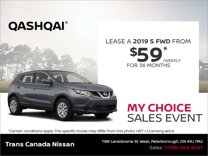 Get the 2019 Nissan Qashqai Today!