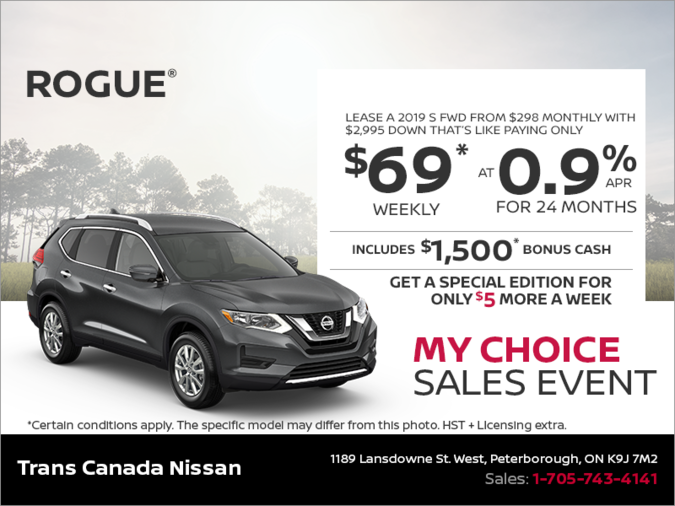 Get the 2019 Nissan Rogue Today!