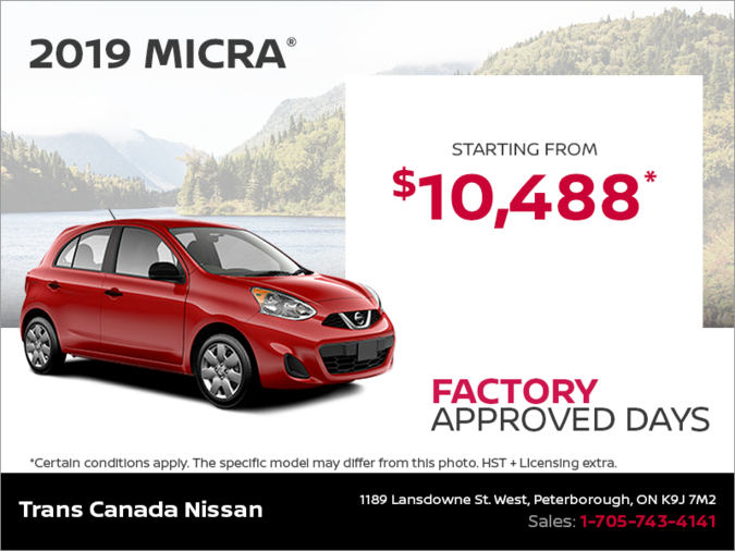 Get the 2019 Micra Today!