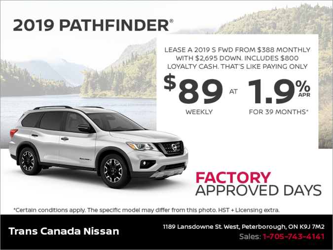 Get the 2019 Nissan Pathfinder Today!