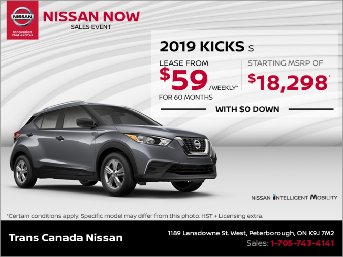Get the 2019 Nissan Kicks Today!