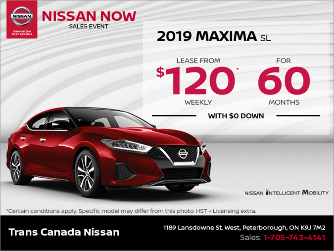 Get the 2019 Nissan Maxima Today!