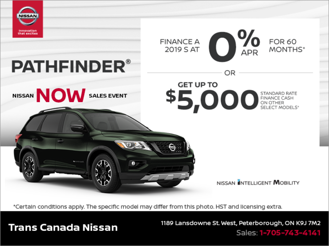 Get the 2019 Nissan Pathfinder Today!