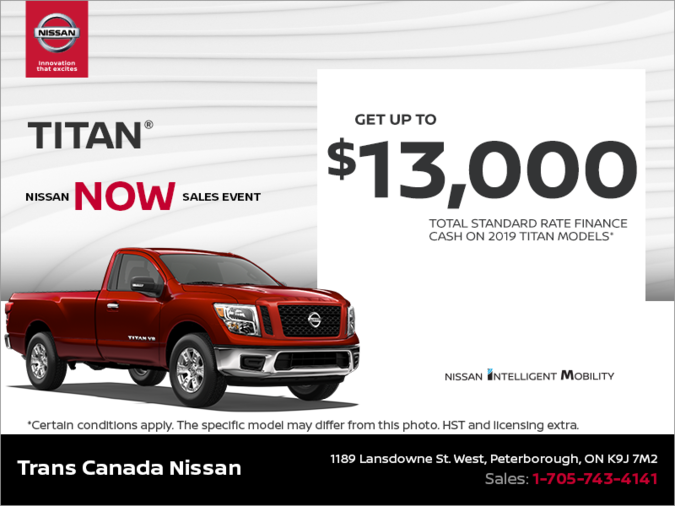 Get the 2019 Nissan Titan Today!