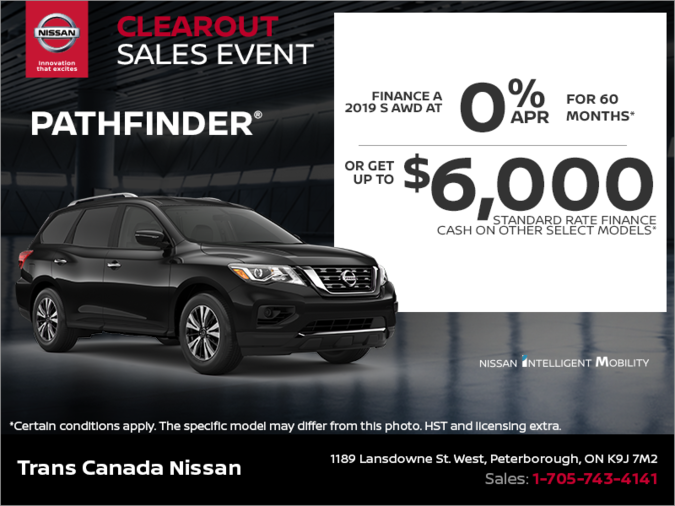 Get the 2019 Nissan Pathfinder Today!