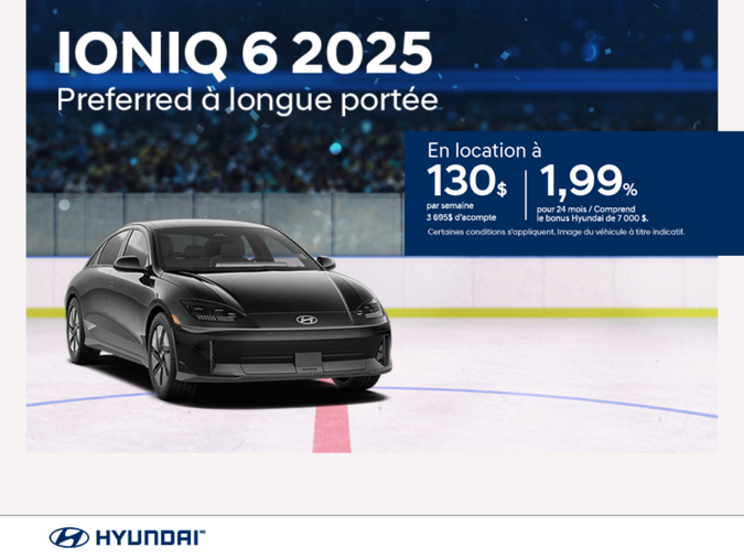 Procurez-vous le Hyundai Ioniq 6 2025