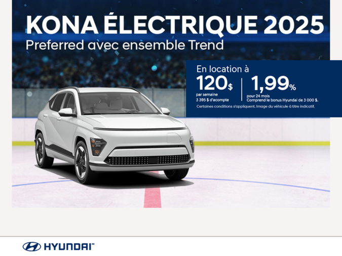 Procurez-vous le Hyundai Kona Electric 2025