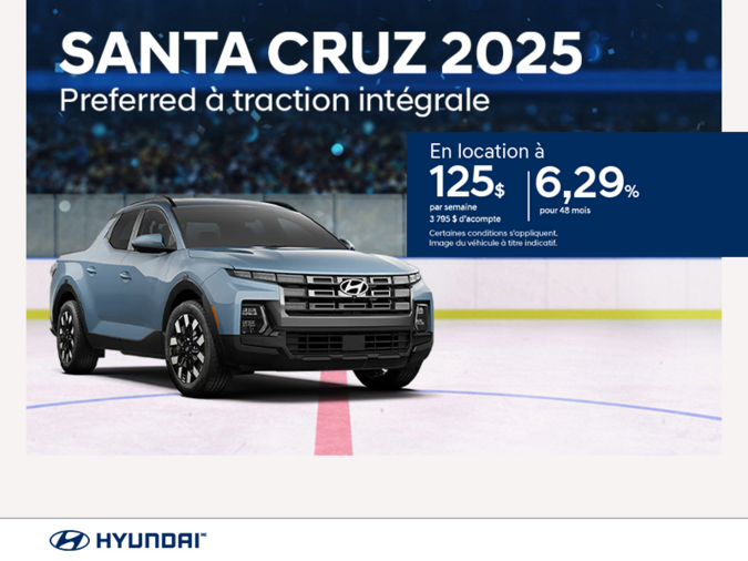 Procurez-vous le Hyundai Santa Cruz 2025