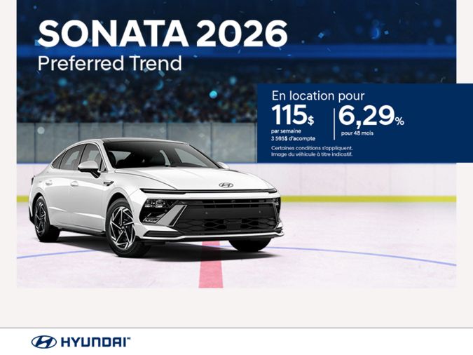 Procurez-vous le Hyundai Sonata 2026