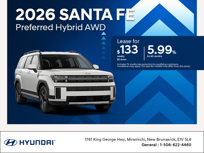 Get the 2026 Hyundai Santa Fe Hybrid