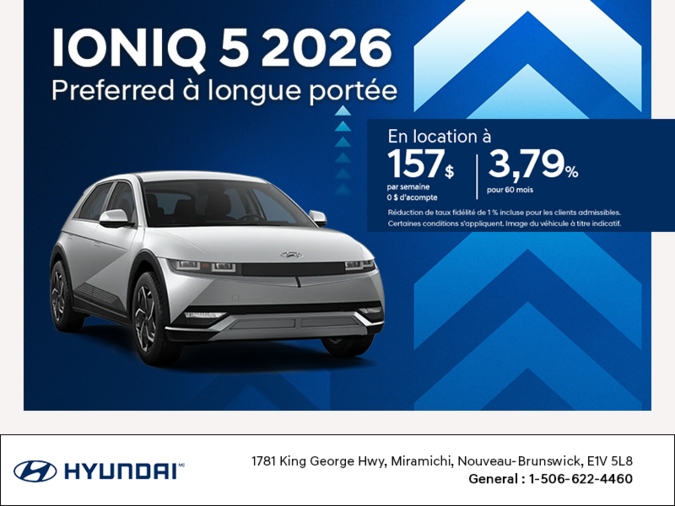 Procurez-vous le Hyundai Ioniq 5 2026