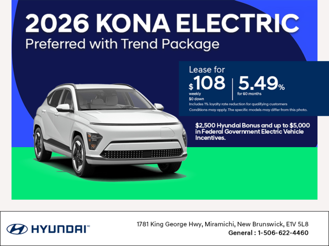 Get the 2026 Hyundai KONA Electric