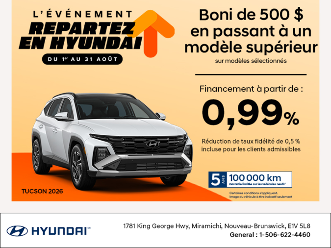 Événement du mois de Hyundai
