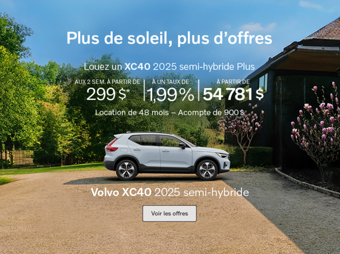 Le Volvo XC40 semi-hybride 2025