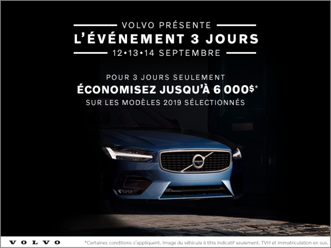 L'événement Volvo de 3 jours