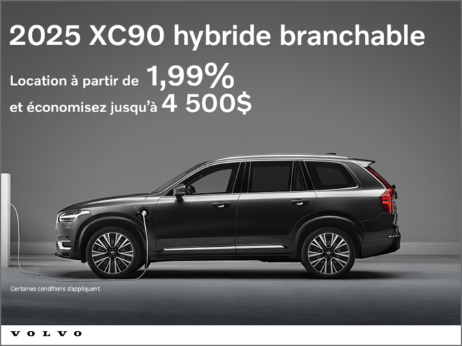 Le Volvo XC90 2025 branchable