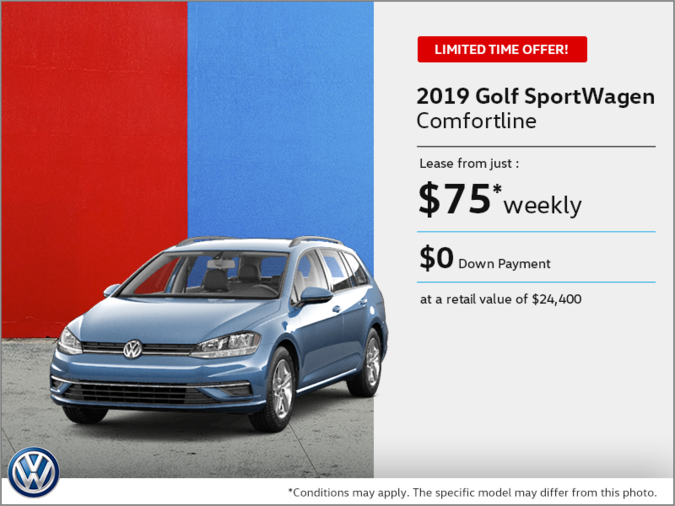 Get the 2019 Golf SportWagen!