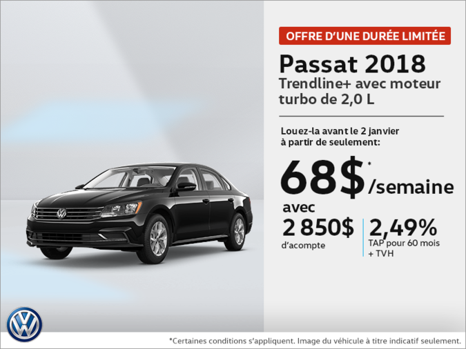 Louez la Passat 2018!