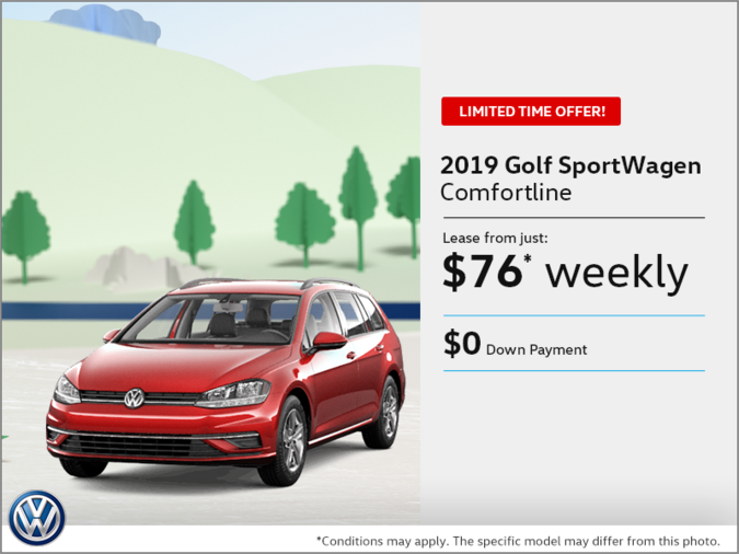 Lease the 2019 Golf SportWagen!