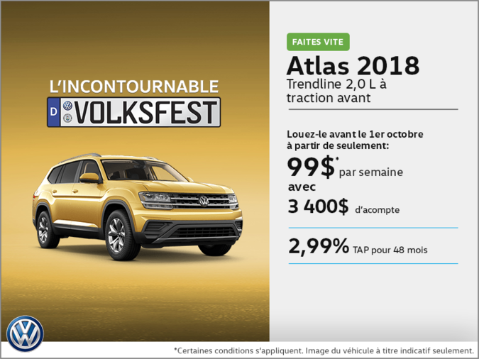 Conduisez l'Atlas 2018 dès aujourd'hui!