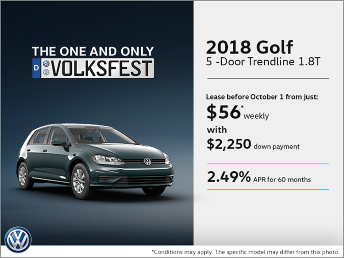 Get the 2018 Golf 5-Door Today!