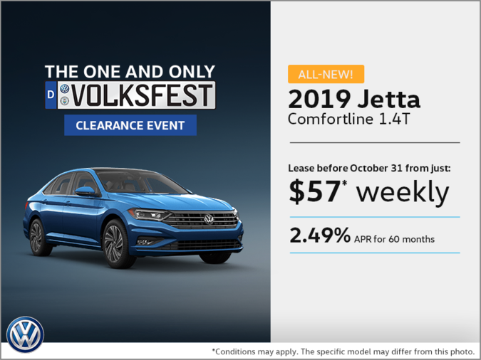 Get the all-new 2019 Jetta