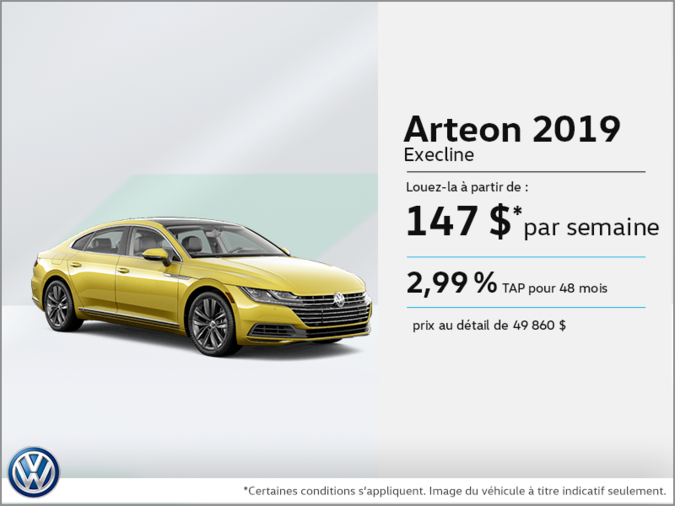 Louez la nouvelle Arteon 2019!